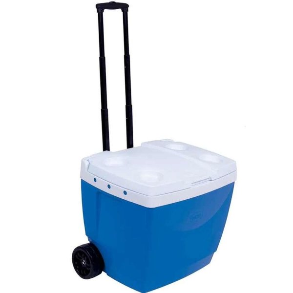 SUMMER PACKAGE とWINTER PACKAGE Caixa Térmica 42l 56 Latas Com Roda e Alça Mor Azul