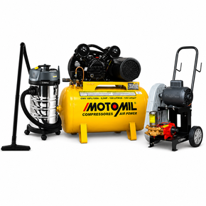 Kit Lava Car de Limpeza Profissional com Compressor 20 Pés Motomil
