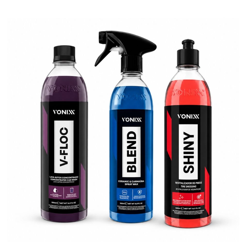 Kit Estética Automotiva Vonixx V-Floc 500ml Blend Spray 500ml